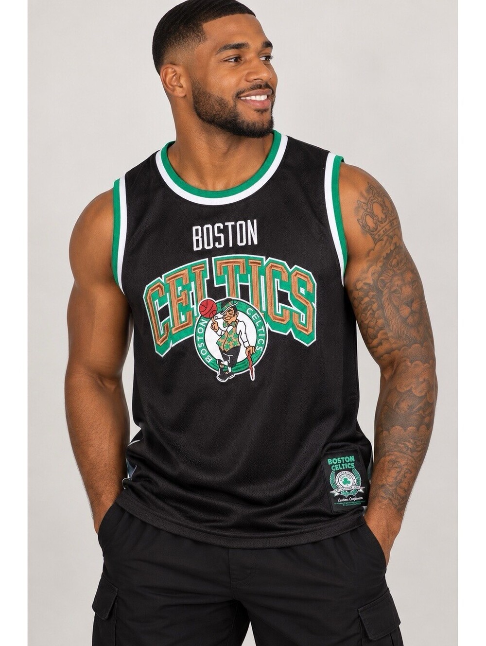 Ultra Game Boston Celtics Men’s L Black NBA Basketball Buck Up Tank Top NWT